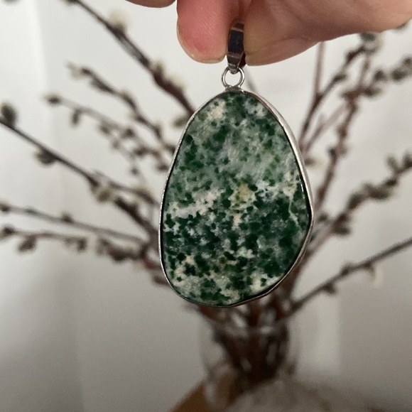Tree Agate Stone Pendant - Picture 2 of 4
